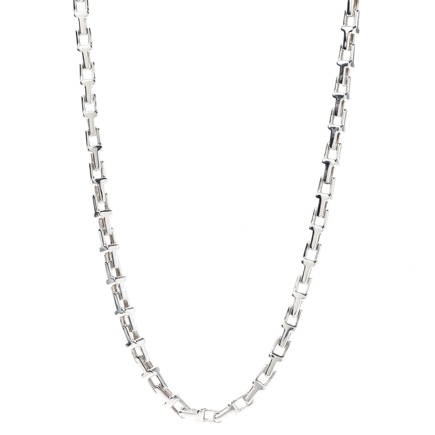 Sterling Silver Interchangeable T Chain Necklace