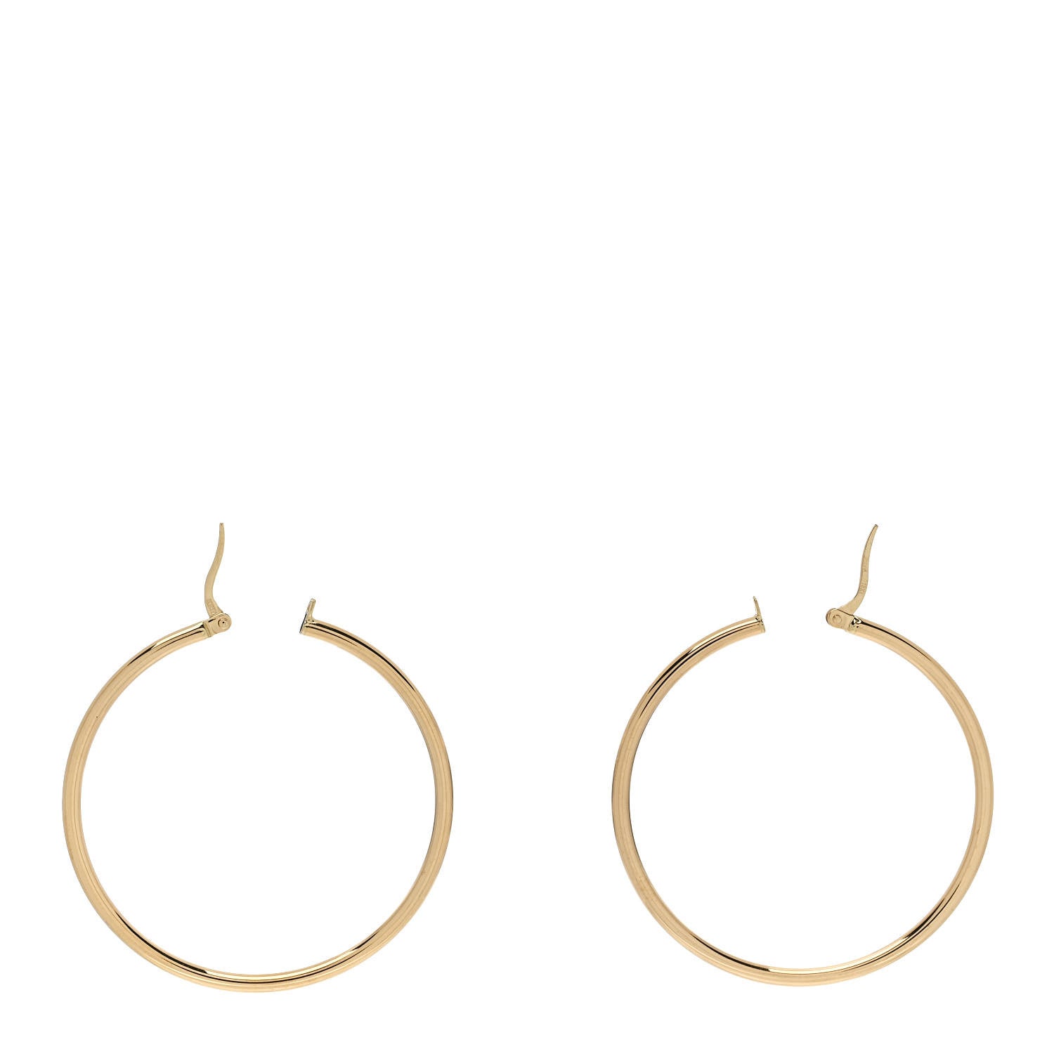 Roberto Coin 18K Yellow Gold Large Hoop Earrings 3 of 5