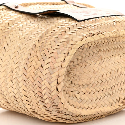 Loewe Raffia Basket Tote Bag Natural Tan 8 of 9