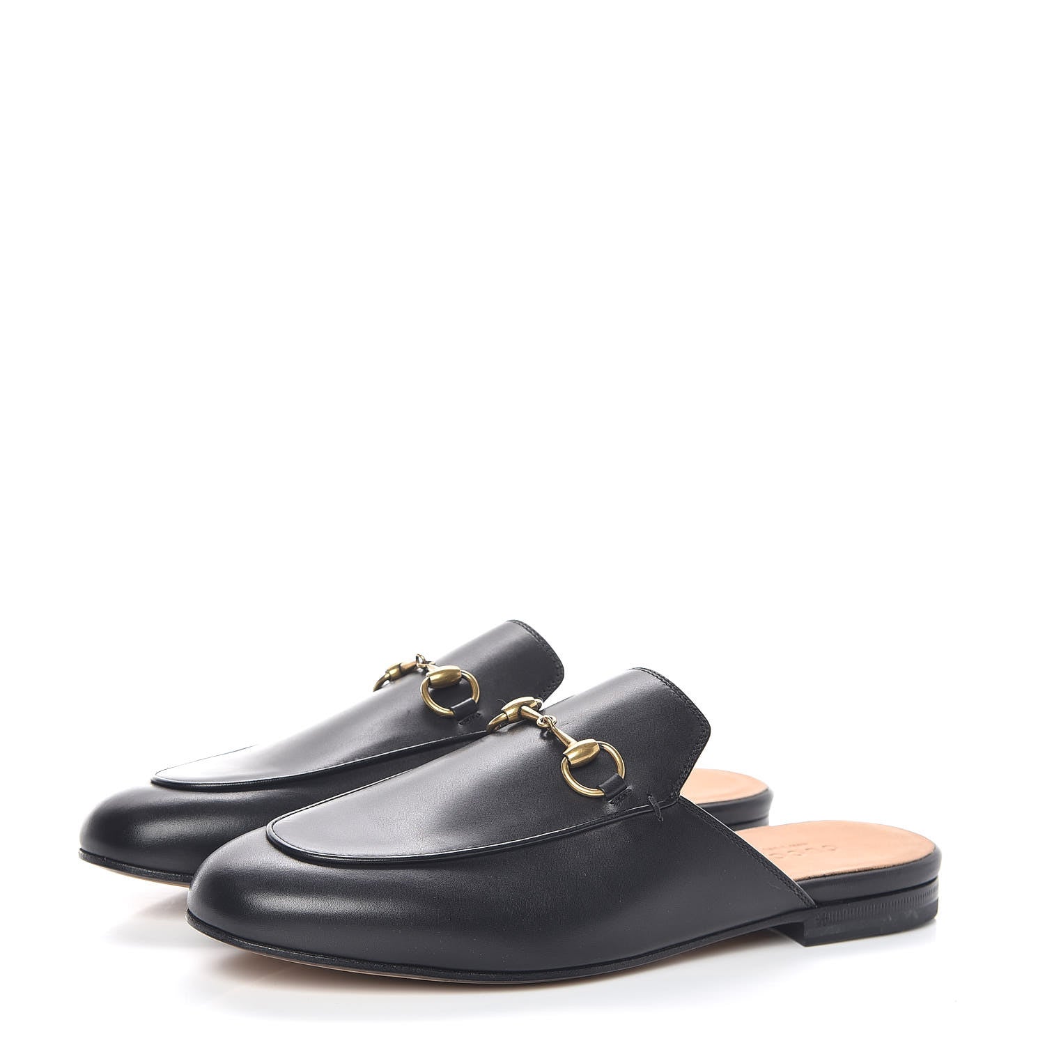 Gucci Calfskin Womens Princetown Slippers 37 Black 3 of 9
