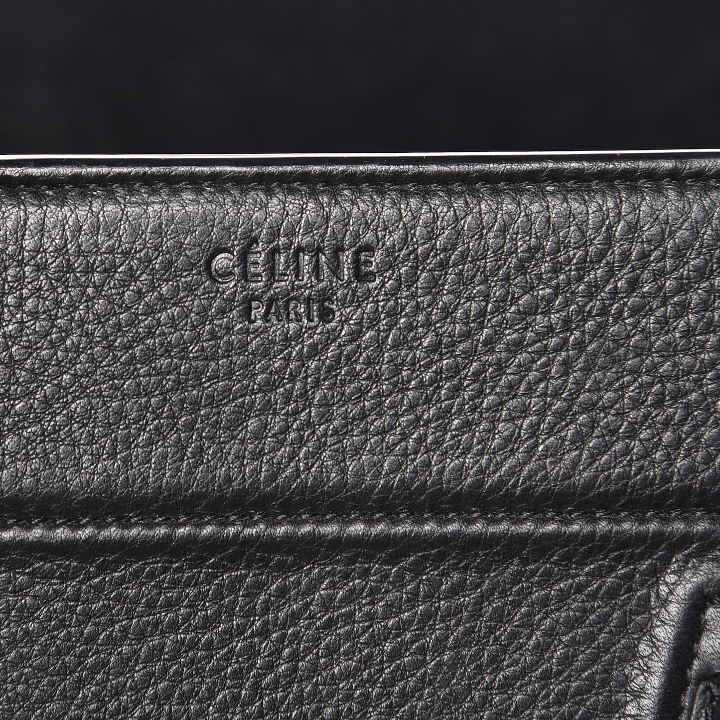 Supple Calfskin Medium Phantom Luggage Black