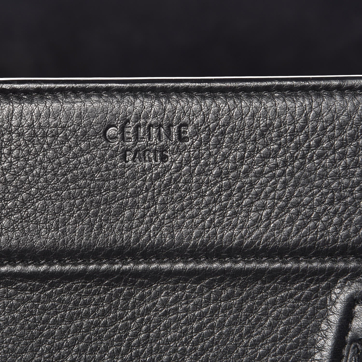 Celine Supple Calfskin Medium Phantom Luggage Black 8 of 10