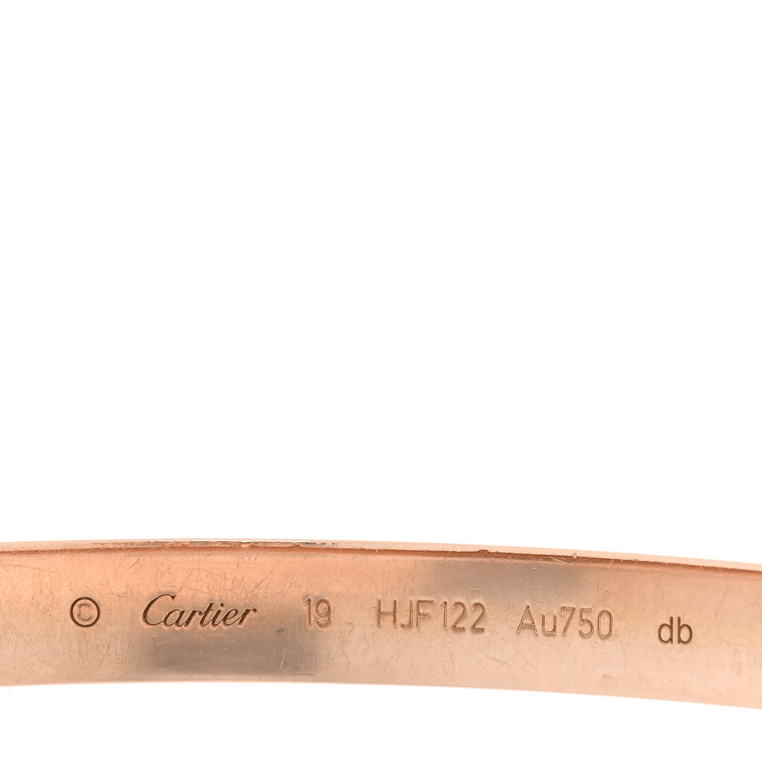 Cartier 18K Pink Gold LOVE Bracelet 19 3 of 6
