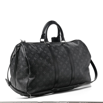 Louis Vuitton Monogram Eclipse Keepall Bandouliere 45 3 of 9