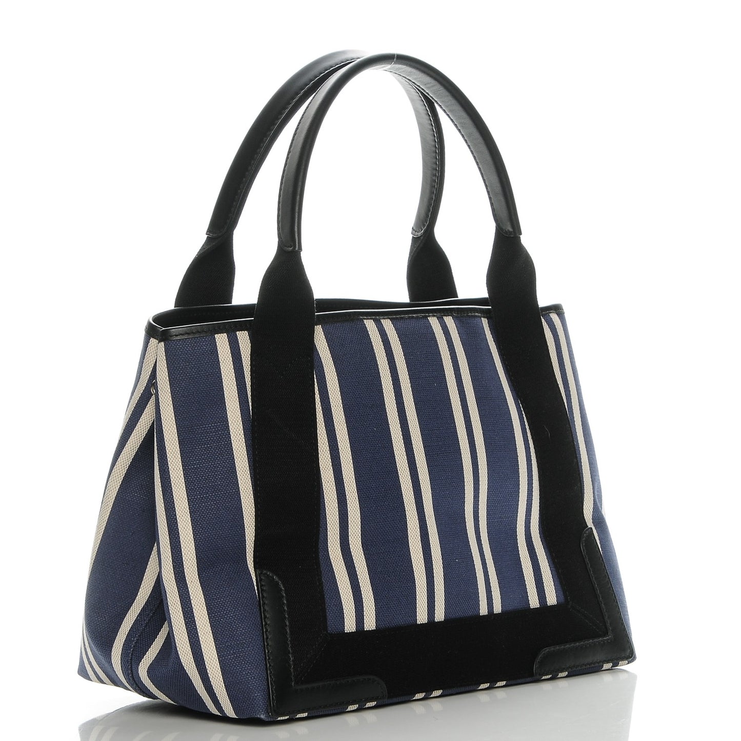 Canvas Striped S Navy Cabas Navy