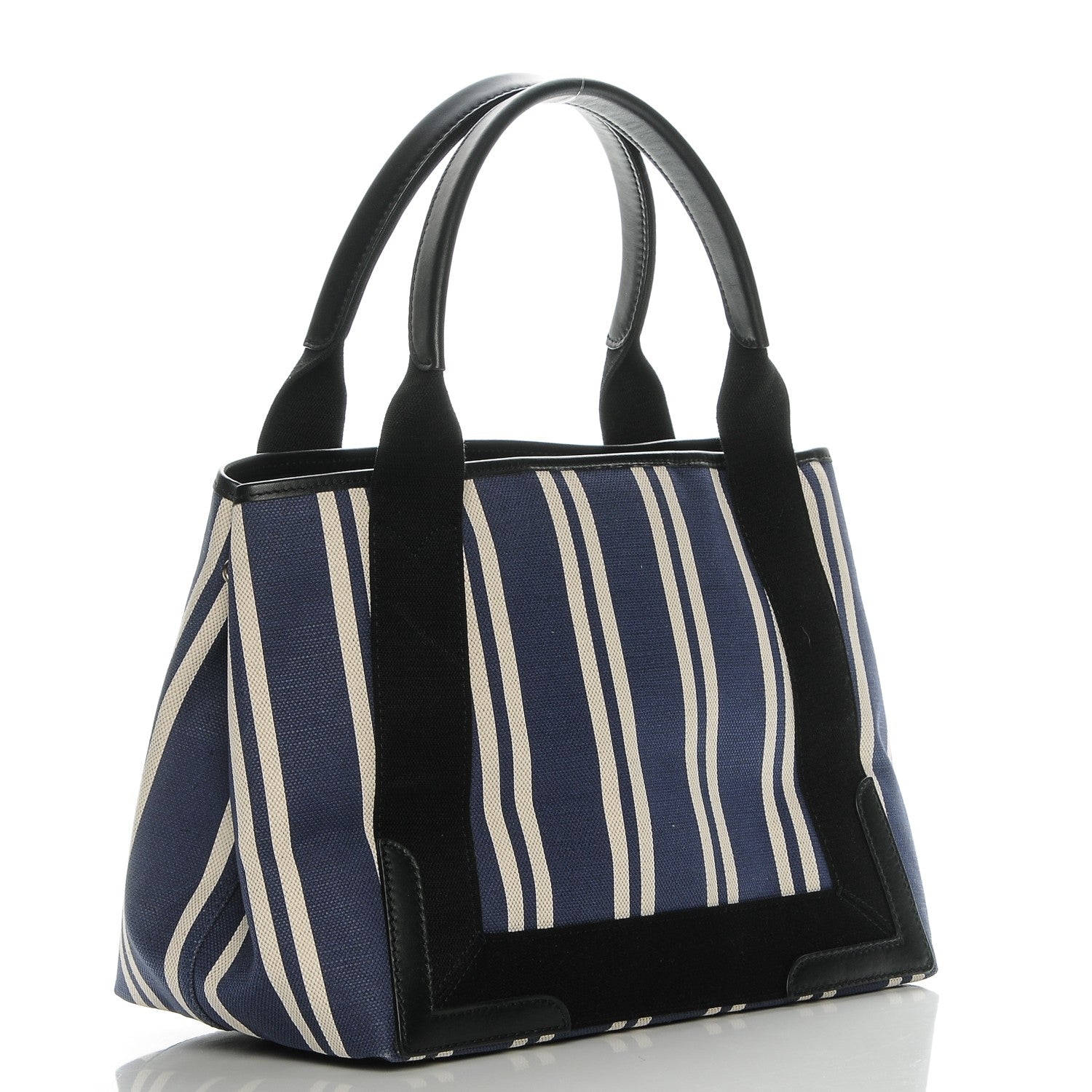 Balenciaga Canvas Striped S Navy Cabas Navy 3 of 7