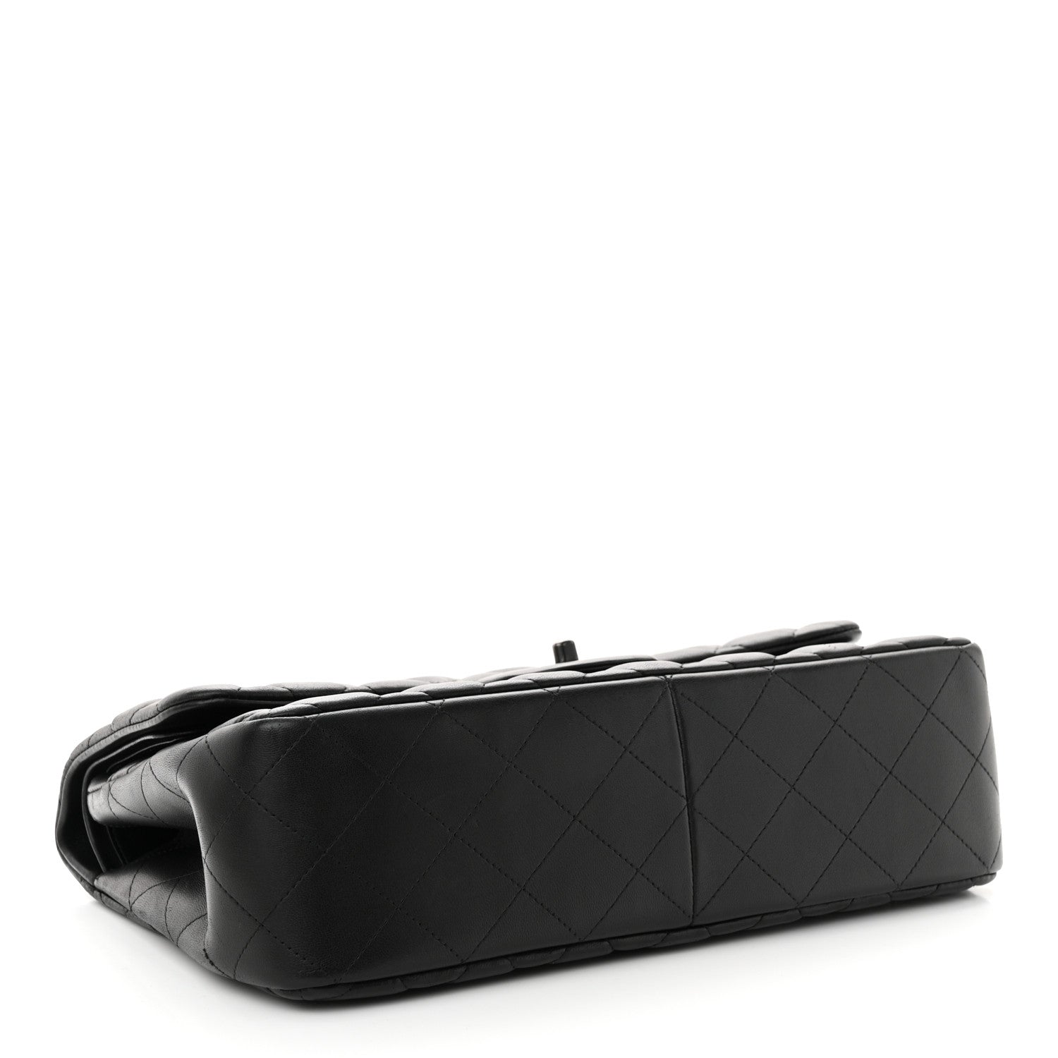 Chanel Lambskin Quilted Jumbo Double Flap So Black 4 of 13