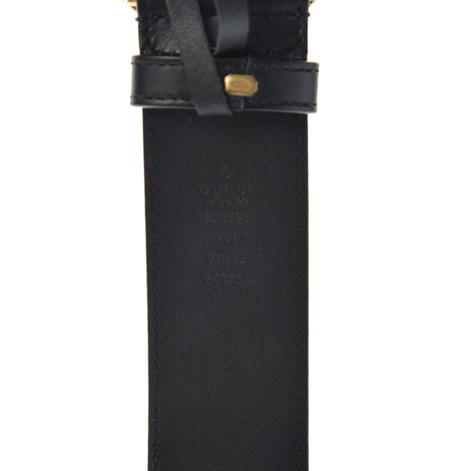 Gucci Calfskin Double G 40mm Belt 70 28 Black 3 of 3