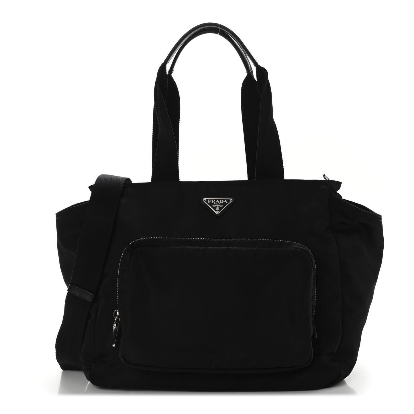 Tessuto Nylon Diaper Bag Black