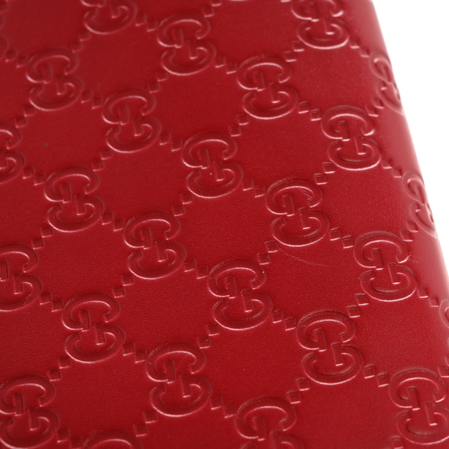 Gucci Guccissima Signature Bowy Chain Wallet Hibiscus Red 12 of 14