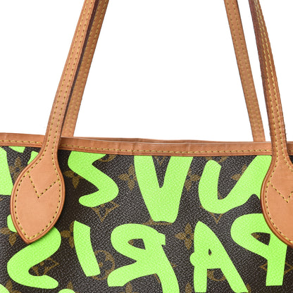Louis Vuitton Monogram Graffiti Neverfull GM Green 9 of 20