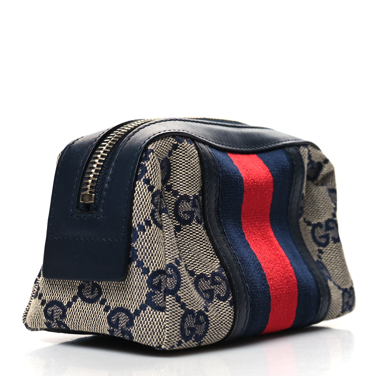 Gucci Monogram Web Small Cosmetic Case Navy 3 of 10