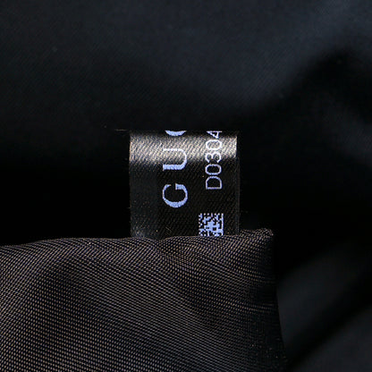 Gucci Velvet GG Monogram Web Medium Double Buckle Backpack Blue Beige Black 7 of 10