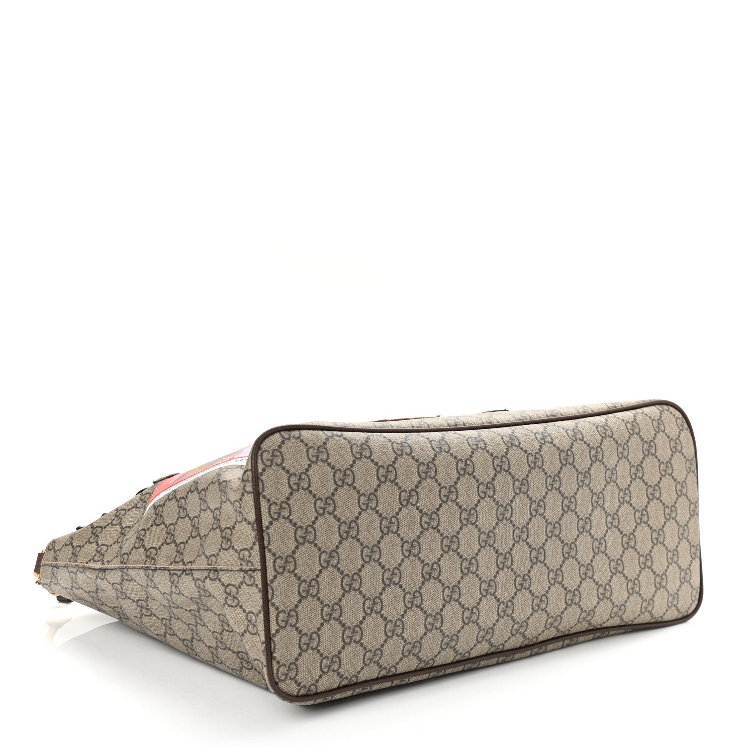 Gucci Soft GG Supreme Monogram Courrier Medium Crossbody Tote Beige New Acero 5 of 11