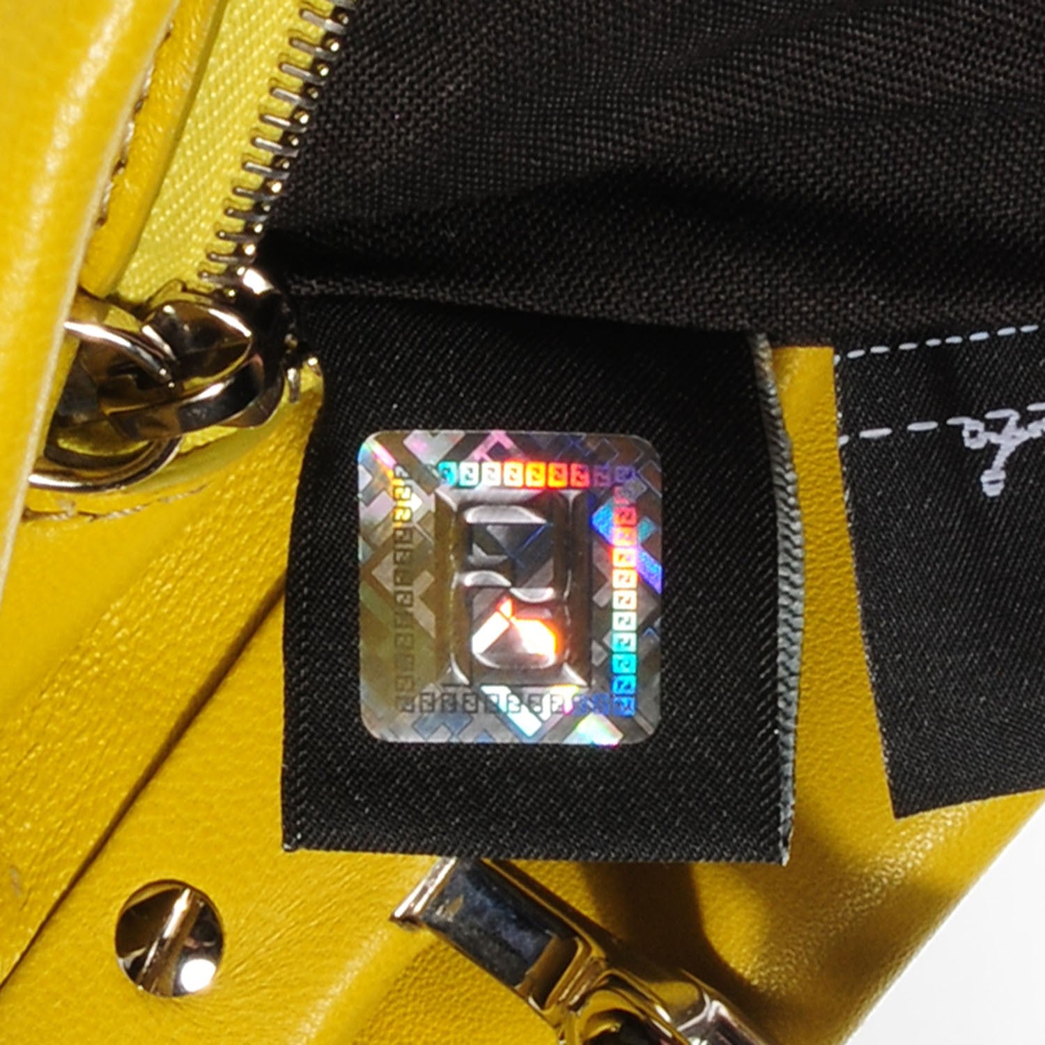 Fendi Nappa Mini Peekaboo Iconic Satchel Lime 8 of 11