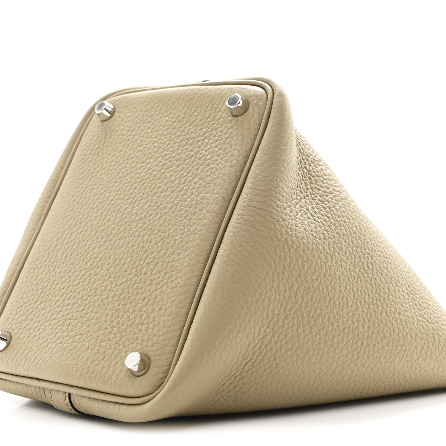 Hermes Taurillon Clemence Picotin Lock 18 PM Beige Marfa 10 of 11
