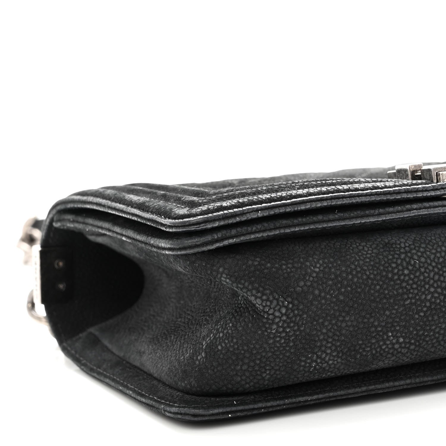 Chanel Iridescent Caviar Quilted Medium Boy Flap Black 9 of 10