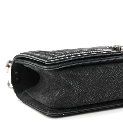 Chanel Iridescent Caviar Quilted Medium Boy Flap Black 9 of 10