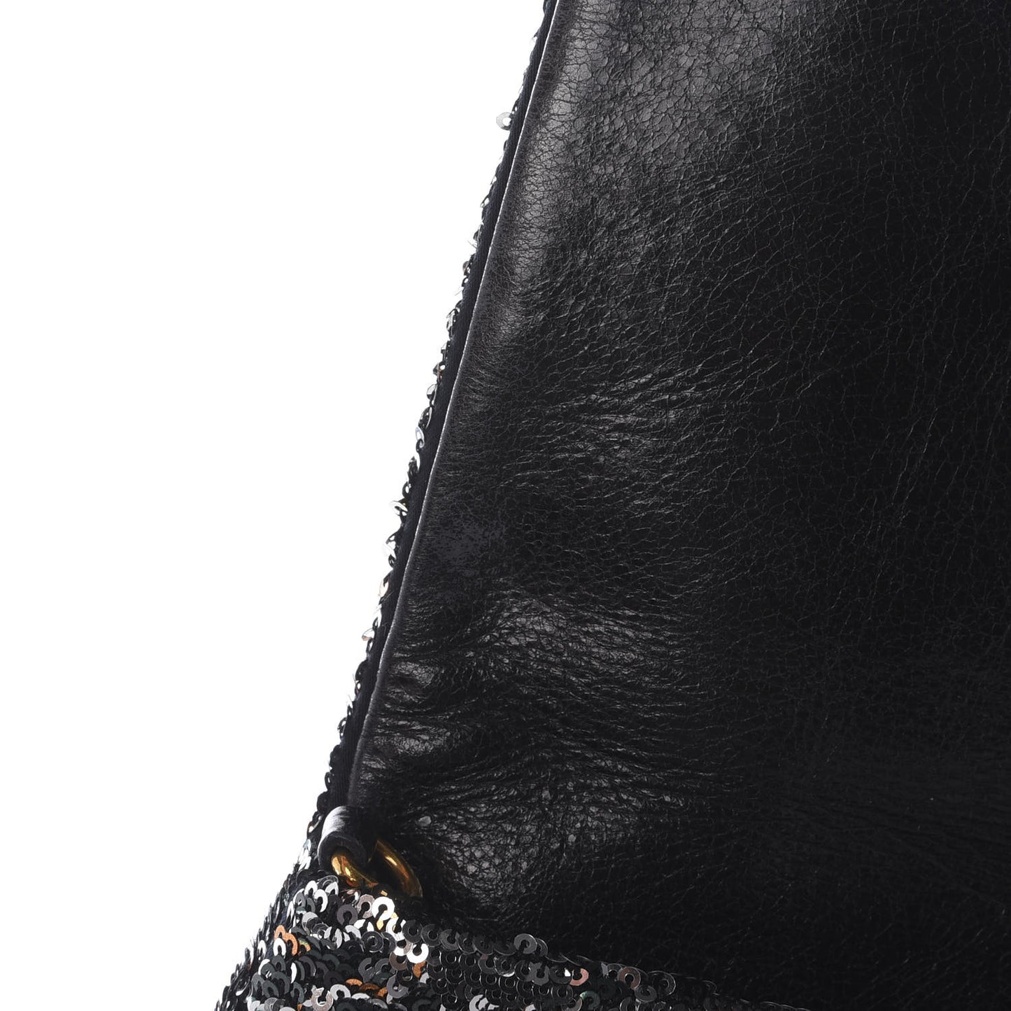 Oversized Sequin Clutch Black