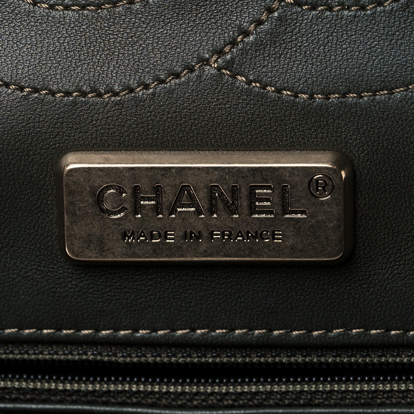 Metallic Snakeskin Jumbo Double Flap Black Gold Grey
