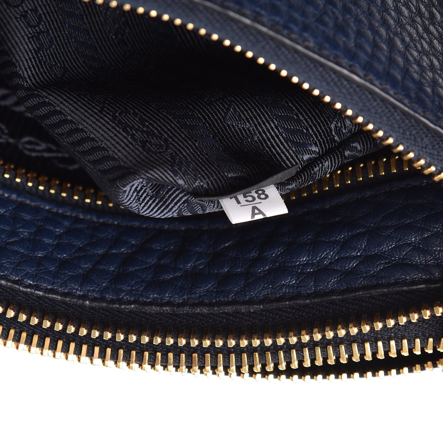 Vitello Daino Double Zip Crossbody Bag Baltico