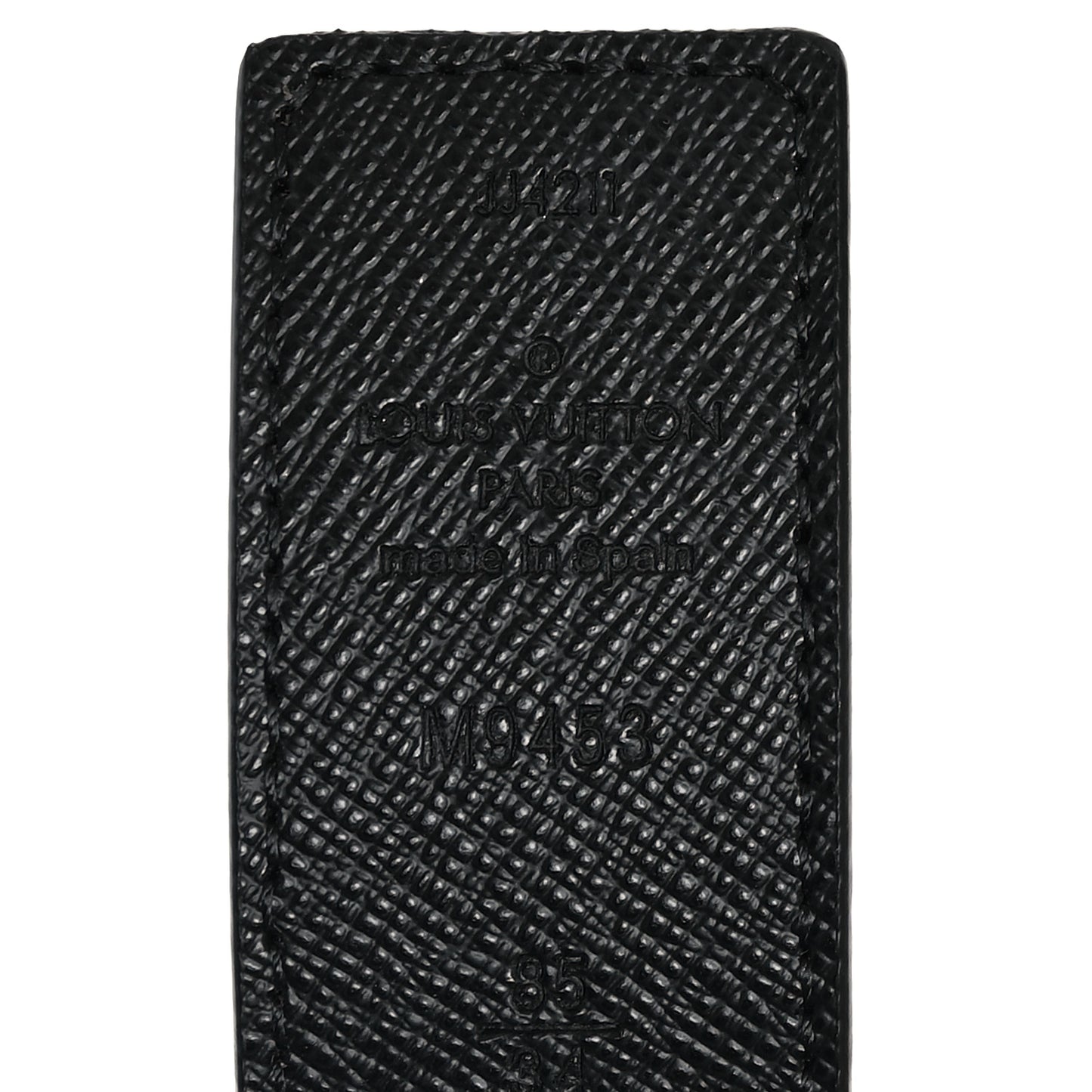 Calfskin Monogram 30mm LV Initiales Reversible Belt 85 34 Black