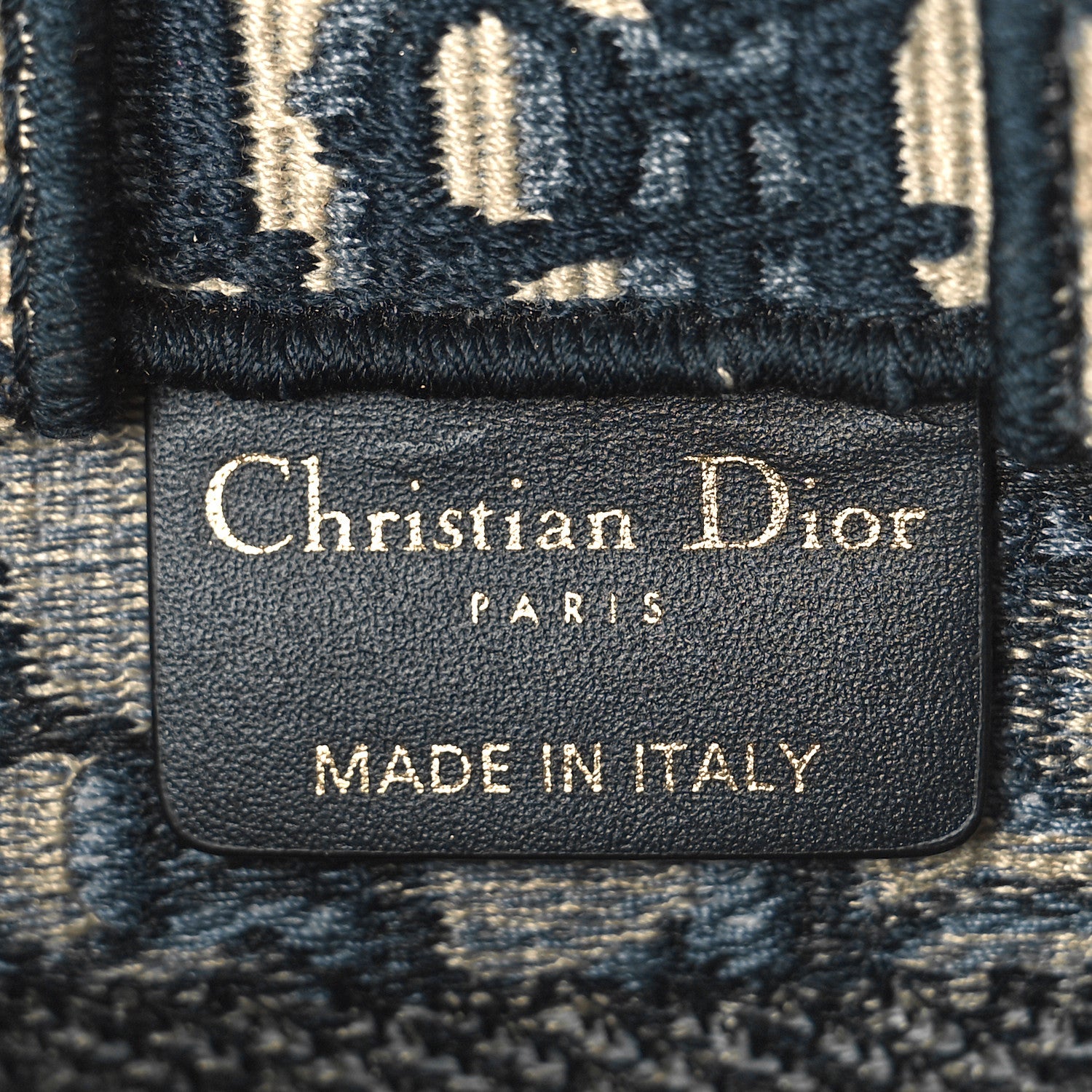Christian Dior Oblique Mini Book Tote Phone Bag Blue 6 of 9