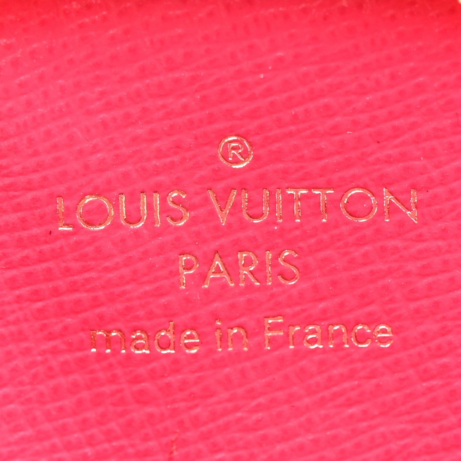 Louis Vuitton Damier Azur 2021 Christmas Animation Hollywood Bag Charm Fuchsia 6 of 7