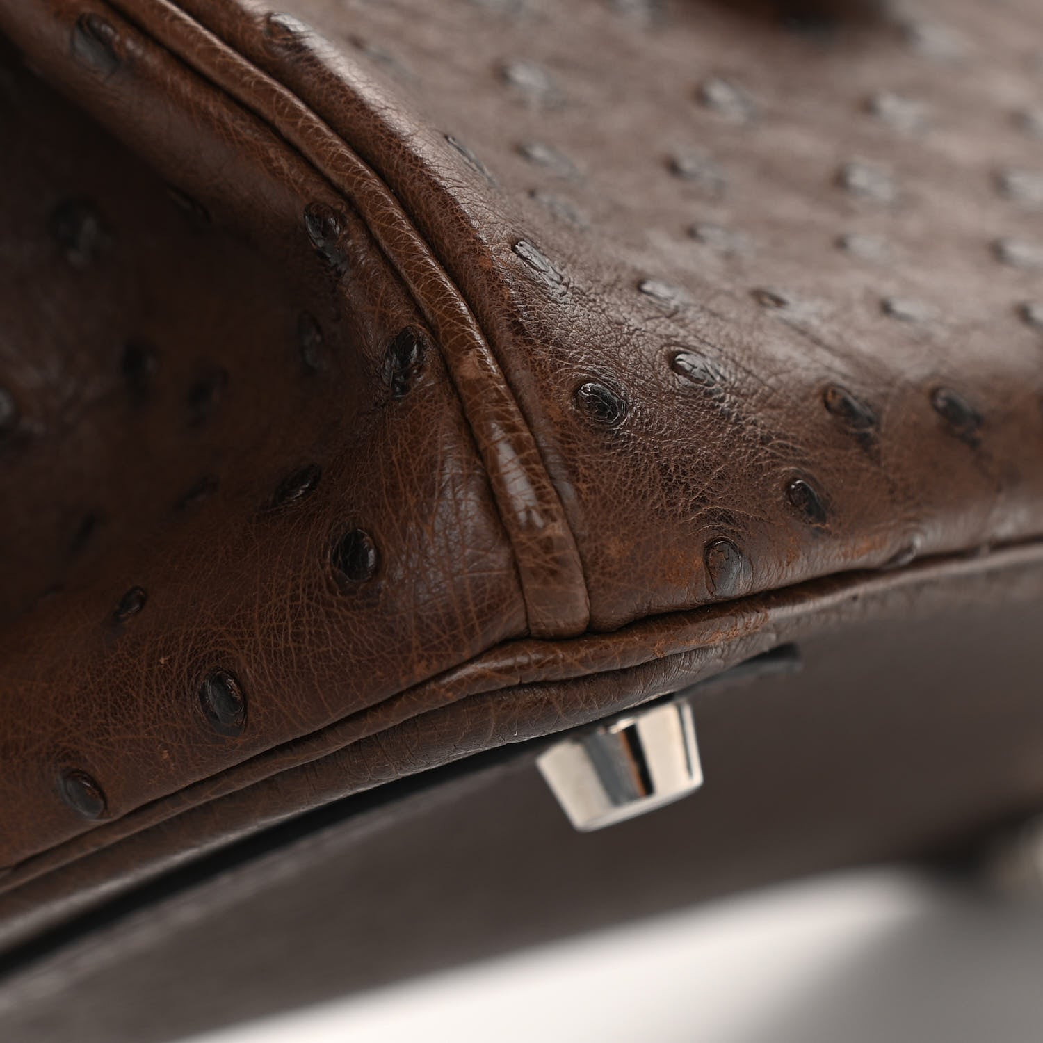 Hermes Ostrich Birkin 30 Chocolate 14 of 14