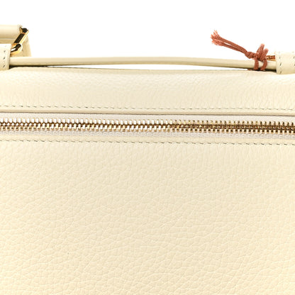 Loro Piana Grained Calfskin L19 Extra Pocket Pouch Whisper White 7 of 9