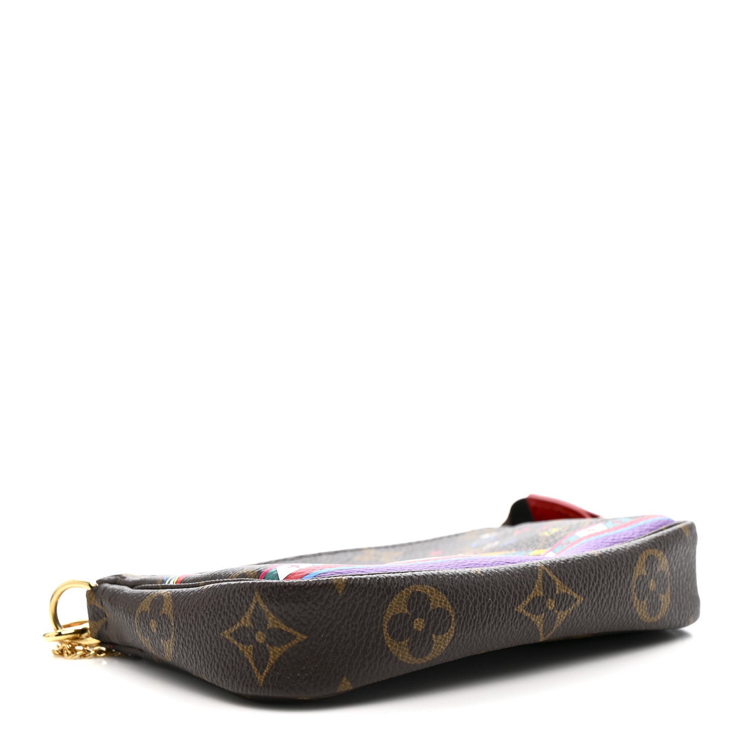 Louis Vuitton Monogram 2020 Christmas Animation Bumper Cars Mini Pochette Accessories Coquelicot 4 of 10