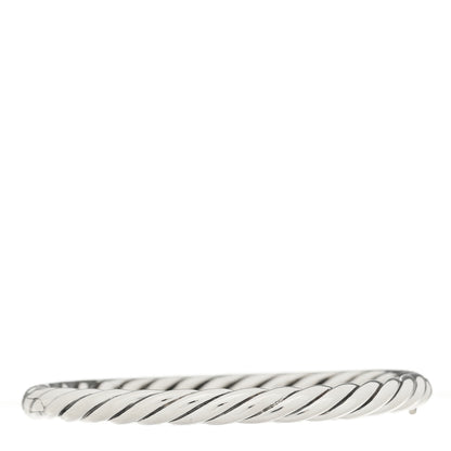 David Yurman Sterling Silver Diamond 5mm Midnight Melange Bangle Bracelet 5 of 8