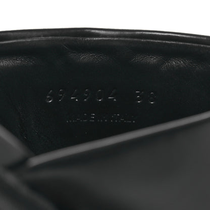 Balenciaga Jive Smooth Calfskin Logo Embossed Womens Tractor Platform 38 Black 10 of 11