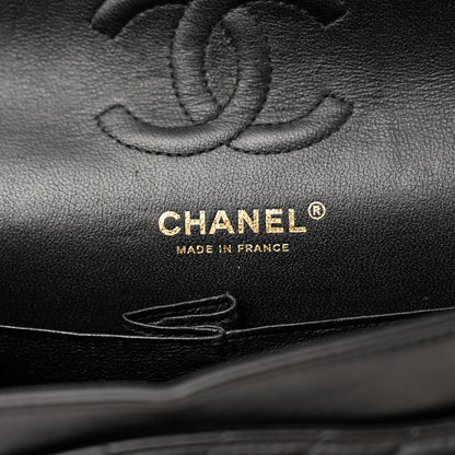 Chanel Lambskin Chevron Quilted Small Double Flap Black 6 of 14