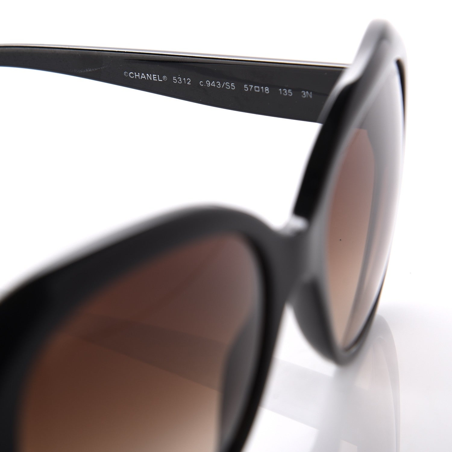 Chanel Signature Oval Sunglasses 5312 Black 5 of 9