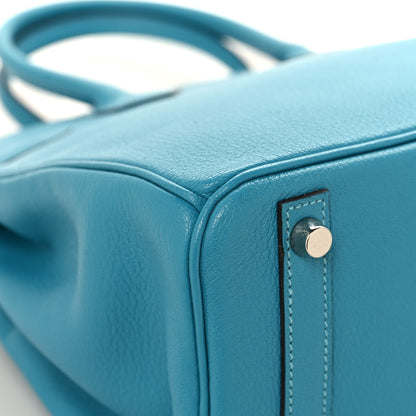 Hermes Chevre de Coromandel Birkin 30 Turquoise 11 of 13