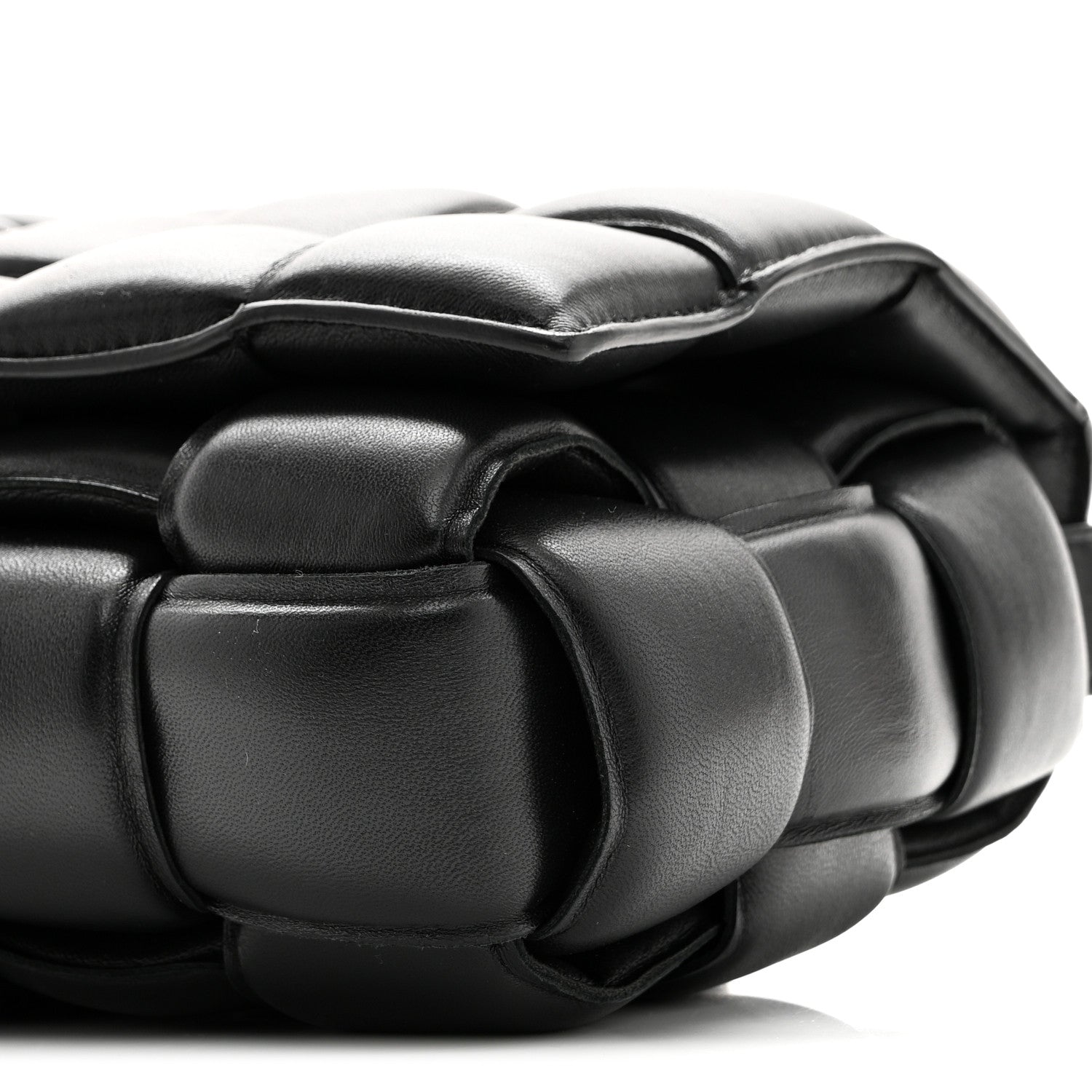Bottega Veneta Nappa Maxi Intreccio Padded Cassette Crossbody Bag Black 9 of 9