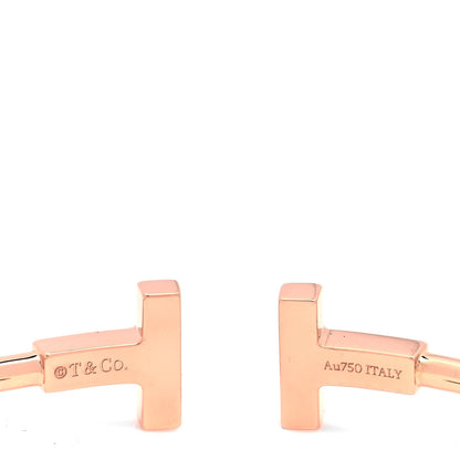 Tiffany 18K Rose Gold Diamond Mother of Pearl T Wire Bracelet 4 of 4