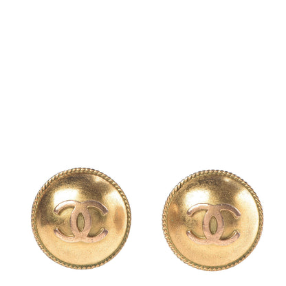 Chanel CC Clip On Earrings Gold 1 of 4