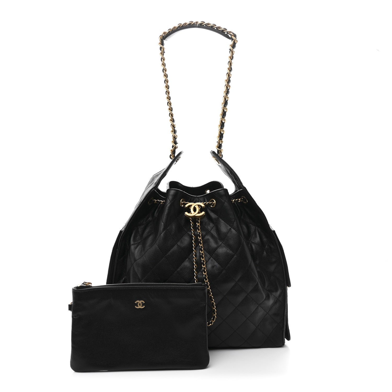 Chanel Caviar Quilted Medium Chanel 25 Handbag Black 3 of 14