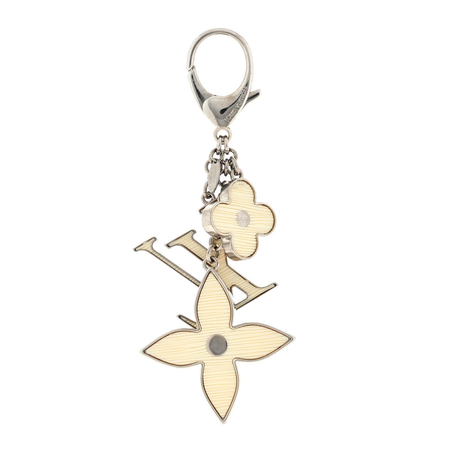 Louis Vuitton Fleur d Epi Bag Charm Ivory 1 of 3