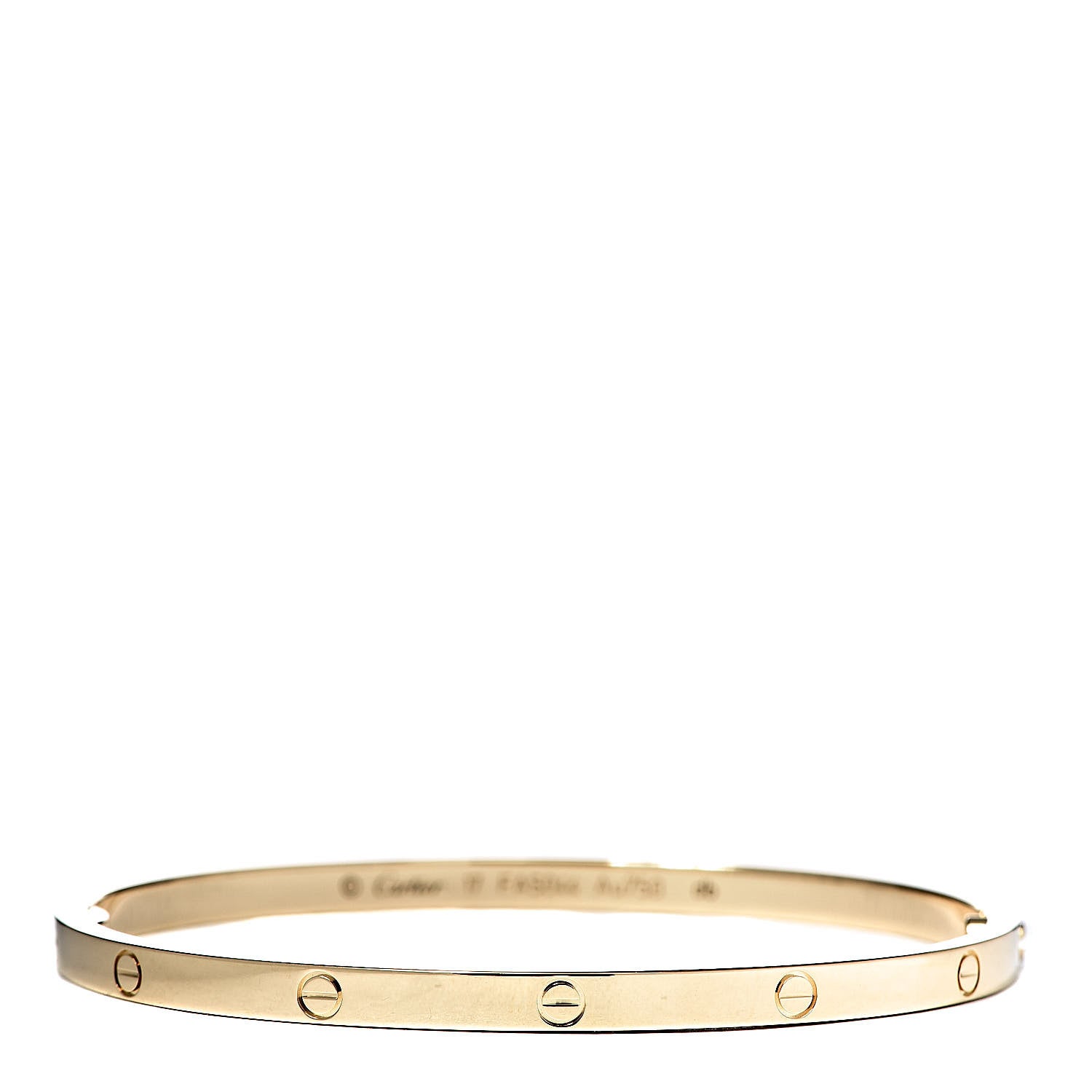 Cartier 18K Yellow Gold Small LOVE Bracelet 17 1 of 6