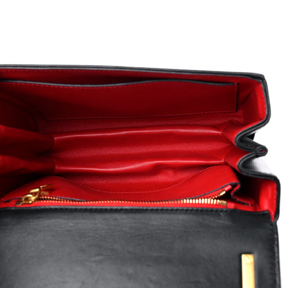 Valentino Garavani Grainy Calfskin Stud Sign Shoulder Bag Black 5 of 14