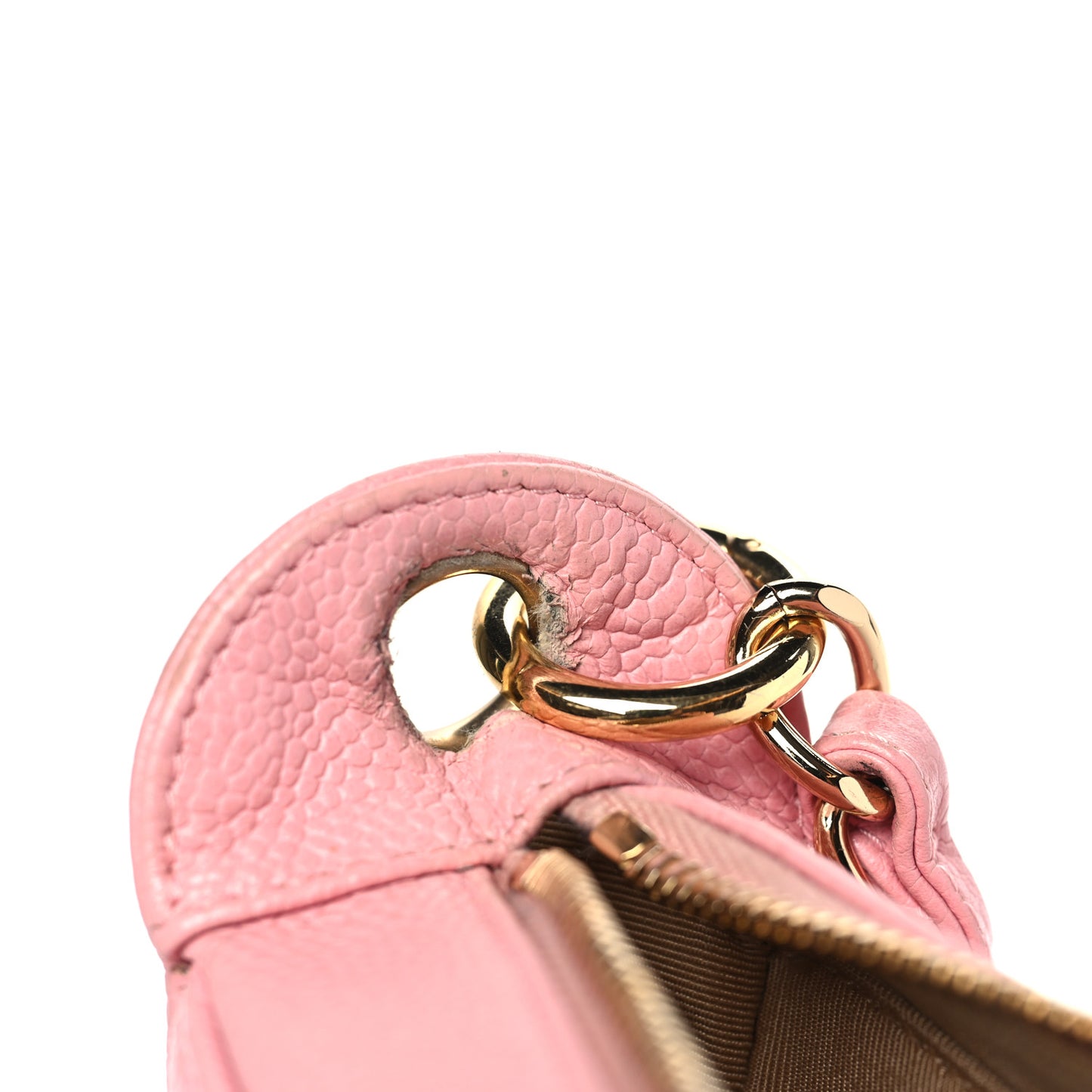 Caviar Quilted Timeless CC Shoulder Bag Pink