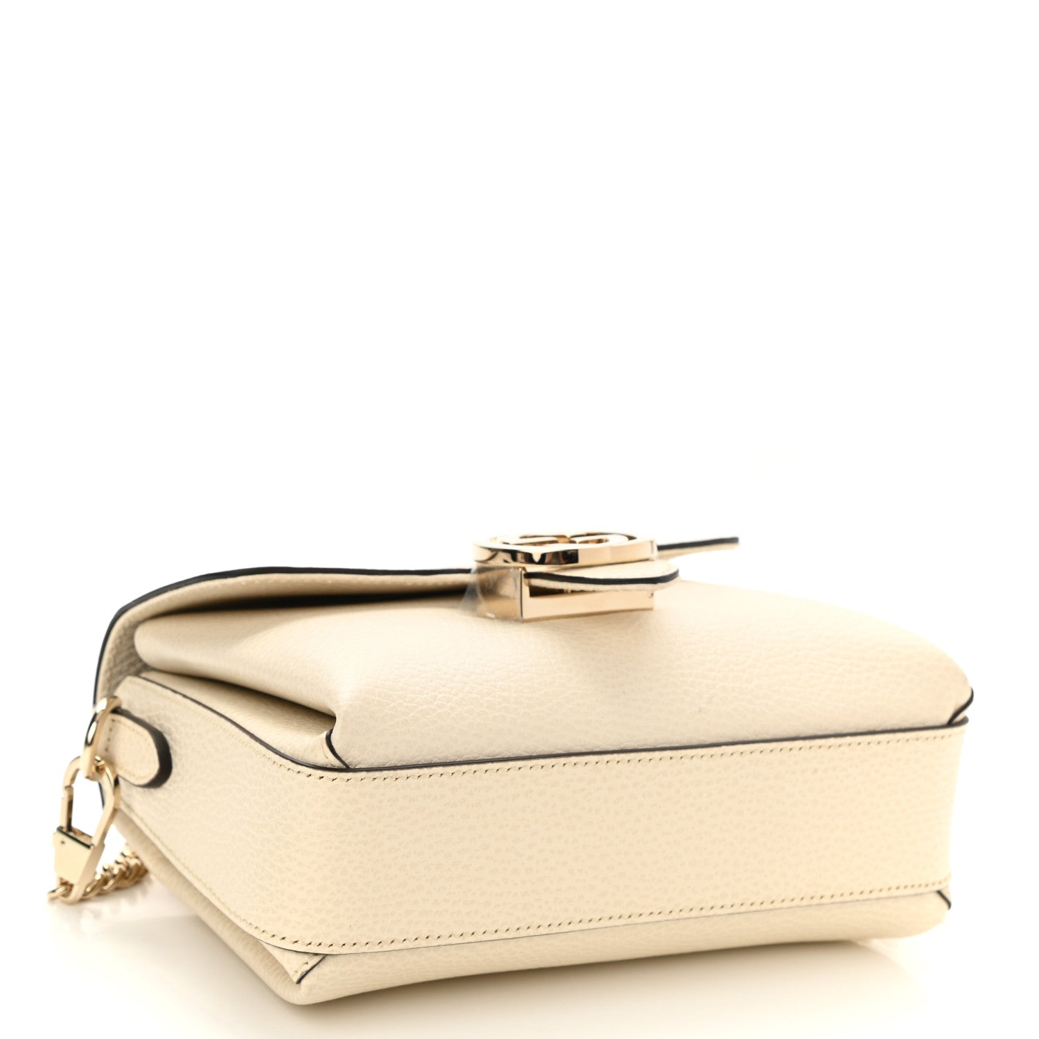 Gucci Dollar Calfskin Interlocking G Crossbody Bag Mystic White 4 of 9