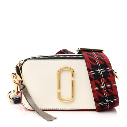 Marc Jacobs Saffiano Small Snapshot Camera Bag Porcelain Multi 1 of 10