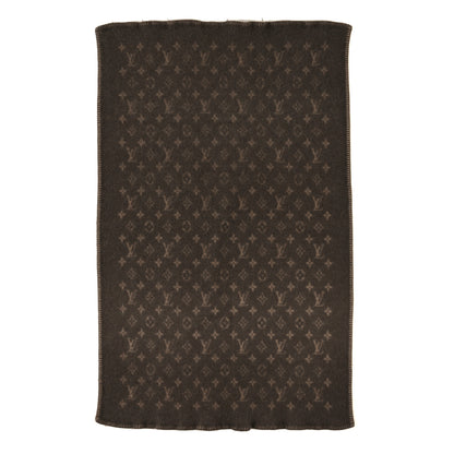 Louis Vuitton Wool Cashmere Neo Monogram Blanket Brown 1 of 3