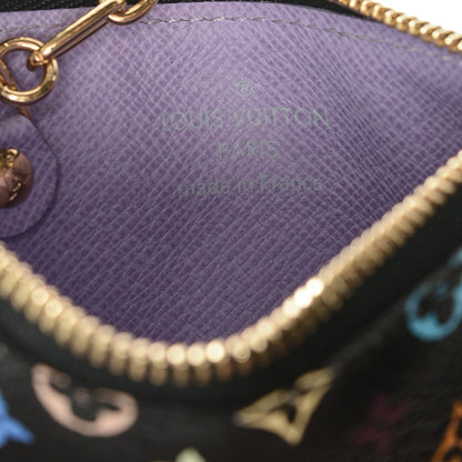 Louis Vuitton Monogram Multicolor Key Pouch Black Violet 6 of 6