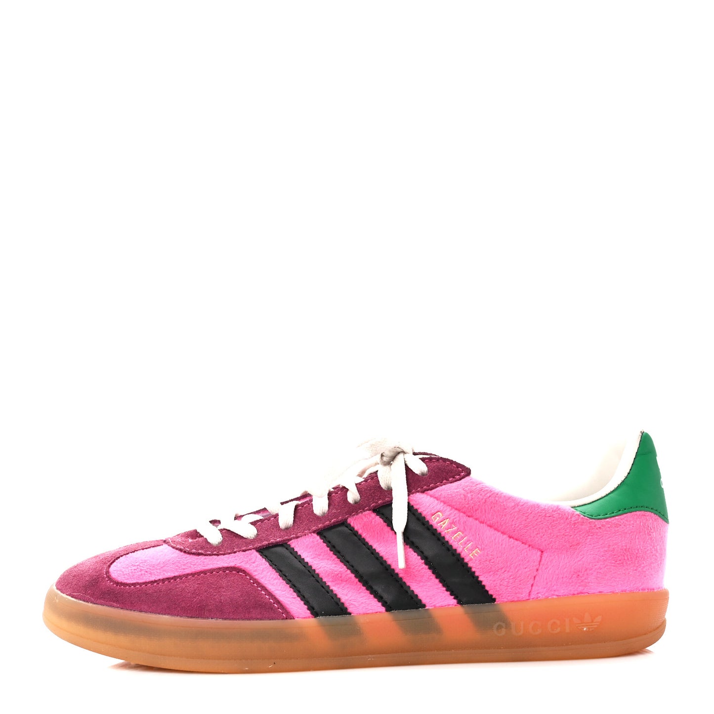 X ADIDAS Softy Velvet Suede Madeira Demetra Mens Gazelle Sneakers 8.5 Peonia Rose Blossom Black New Shamarock
