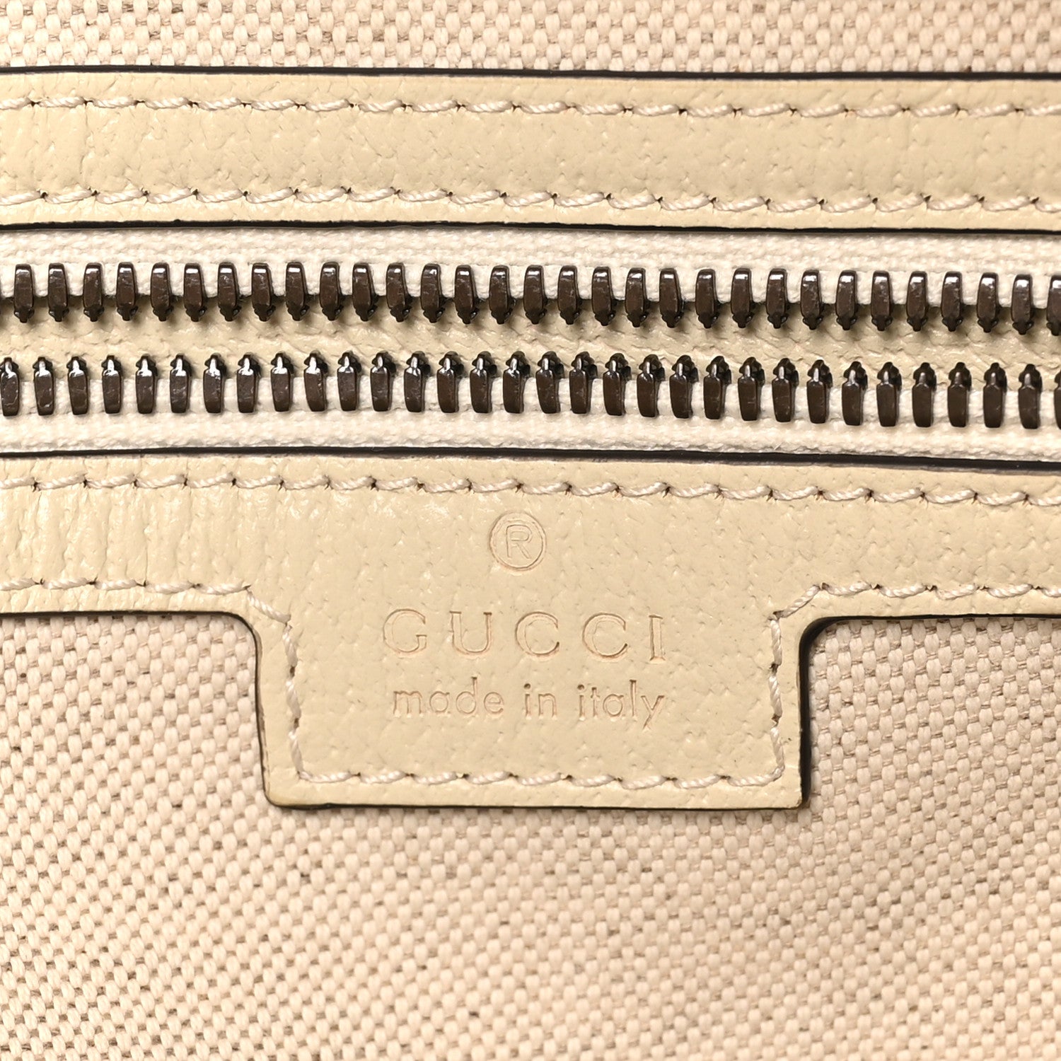 Gucci GG Supreme Monogram Textured Calfskin Web Small Ophidia Day Backpack Beige Ebony Mystic White 6 of 10